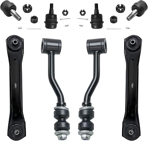 Miniatura 243 de Detroit Axle - Kit de brazos de control de extremo delantero RWD para Dodge Ram 03-06 2500 3500, 2 brazos de control superior con rótula 2 varillas