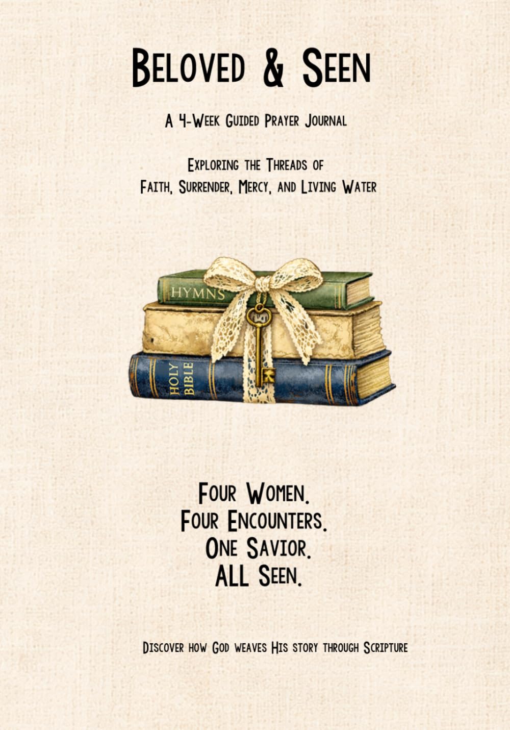 Beloved & Seen: A 4‑Week Guided Prayer Journal Exploring the Threads of Faith, Surrender, Mercy, and Living Water