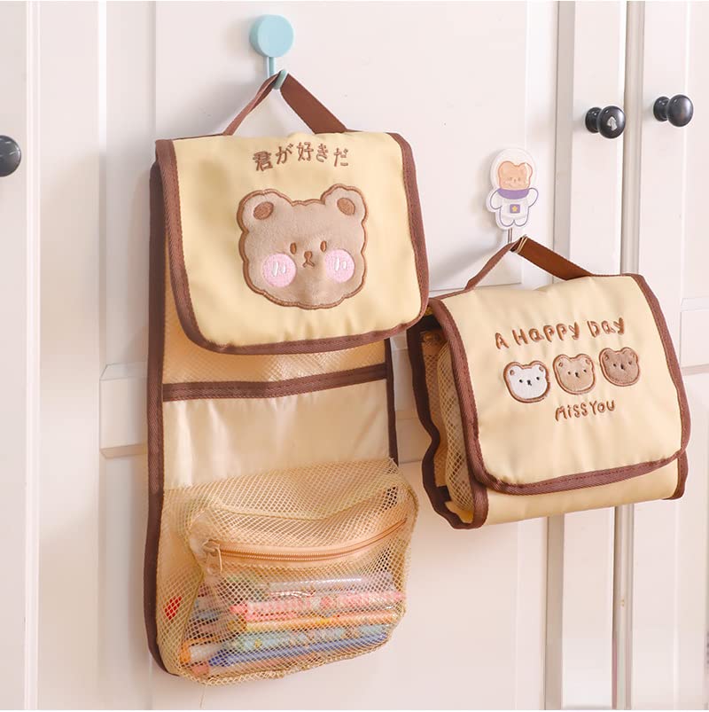 Miniatura 3 de Bolsa de cosméticos Kawaii linda para mujer, bolsa de maquillaje de viaje, bolsa organizadora de maquillaje, bolsa colgante para artículos de