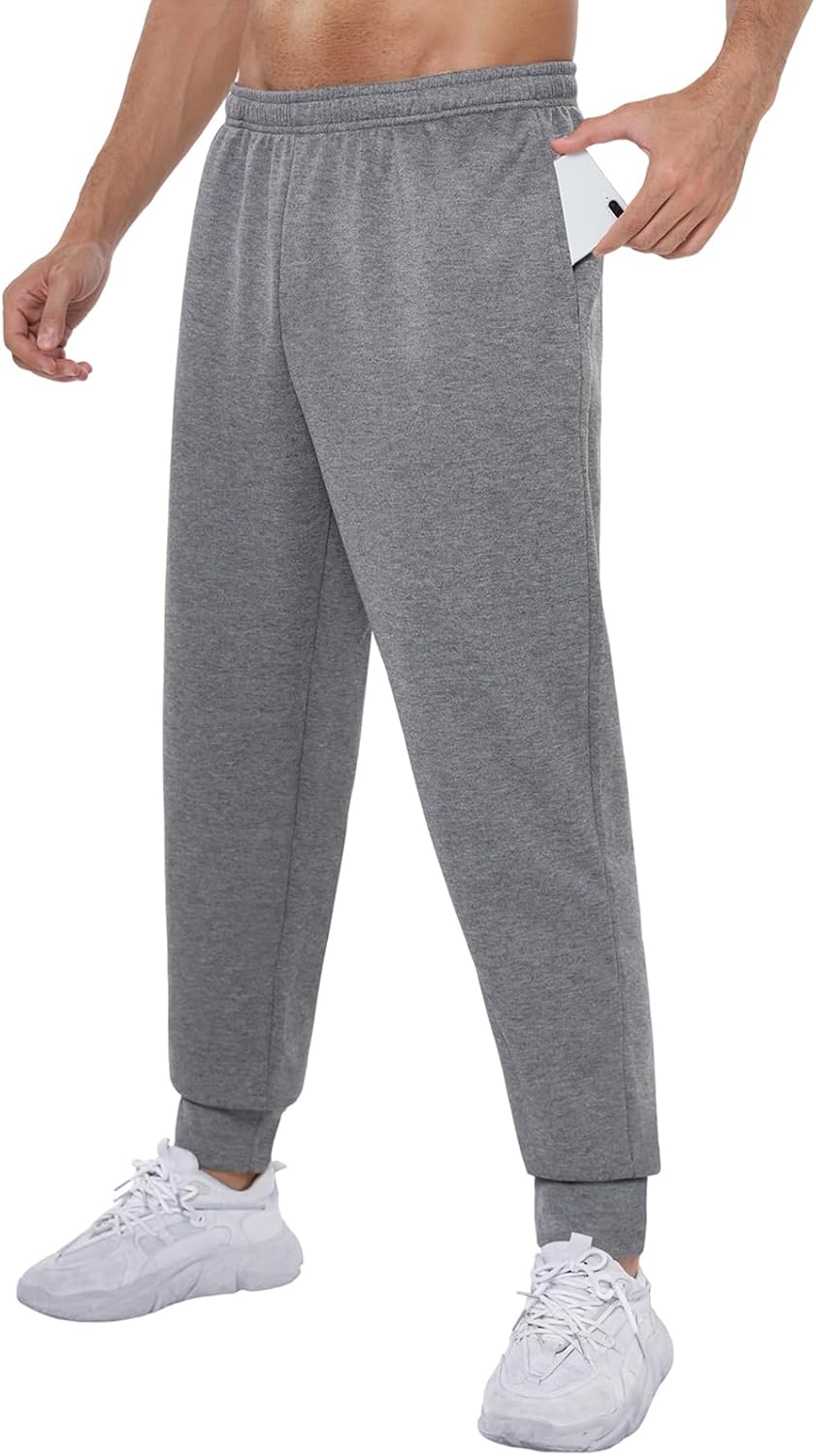 Mens Sweatpants with Pockets Gym Joggers - Athletic Pants for Workout Casual - Image 2