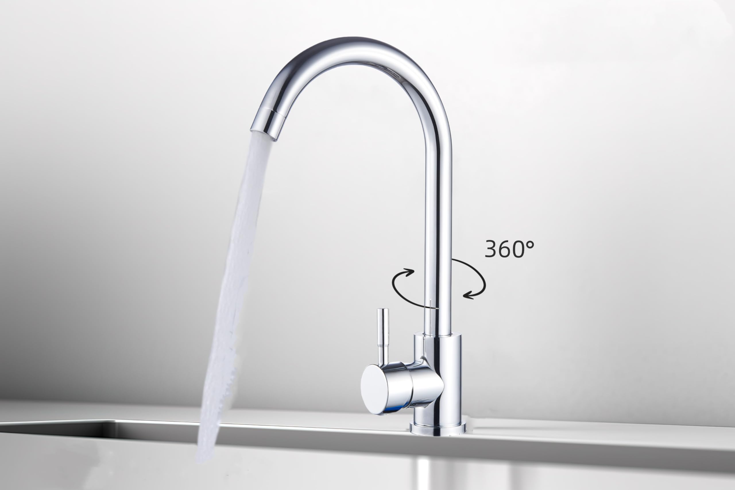 Faizee Home | Edelstahlspüle 76x44 cm – Hochwertige Einbauspüle für die Küche | Mit Armatur & Siphon-Set | Pflegeleichtes Spülbecken für moderne Küchen