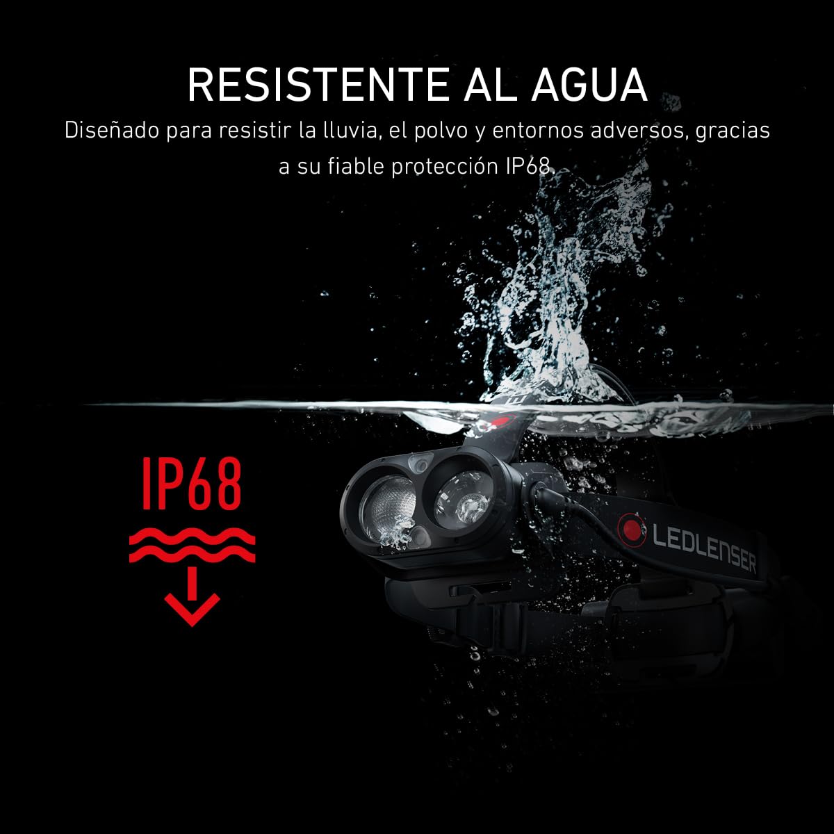 Ledlenser H19R Core Linterna Frontal Recargable, 3500lm, Alcance 330m, IP68 | Haz focalizado, amplio y luz roja independientes, 20 h de autonomía, intensidad regulable, 374 g, para pescar, acampar | 2020