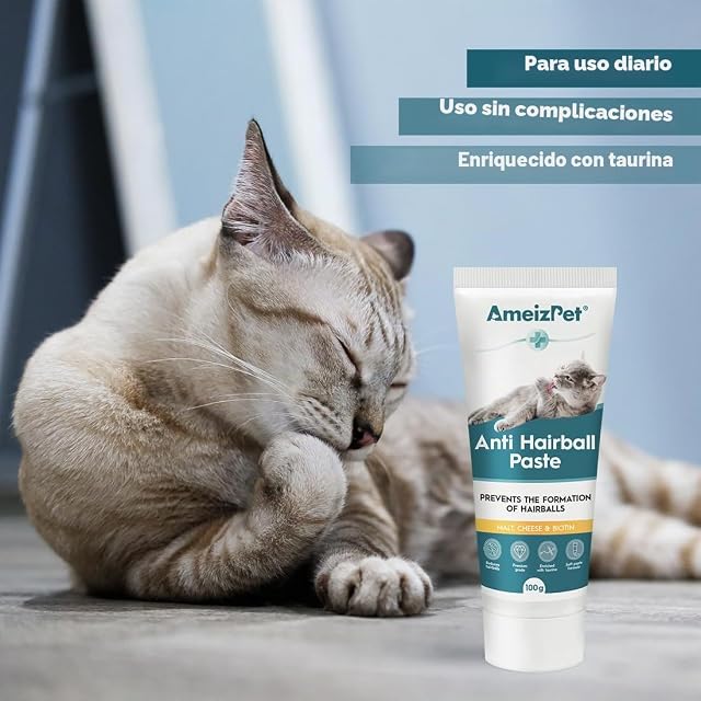 Foto 3 de 6 de Ameizpet Malta para Gatos Bolas De Pelo, 100g (3.52 Oz)