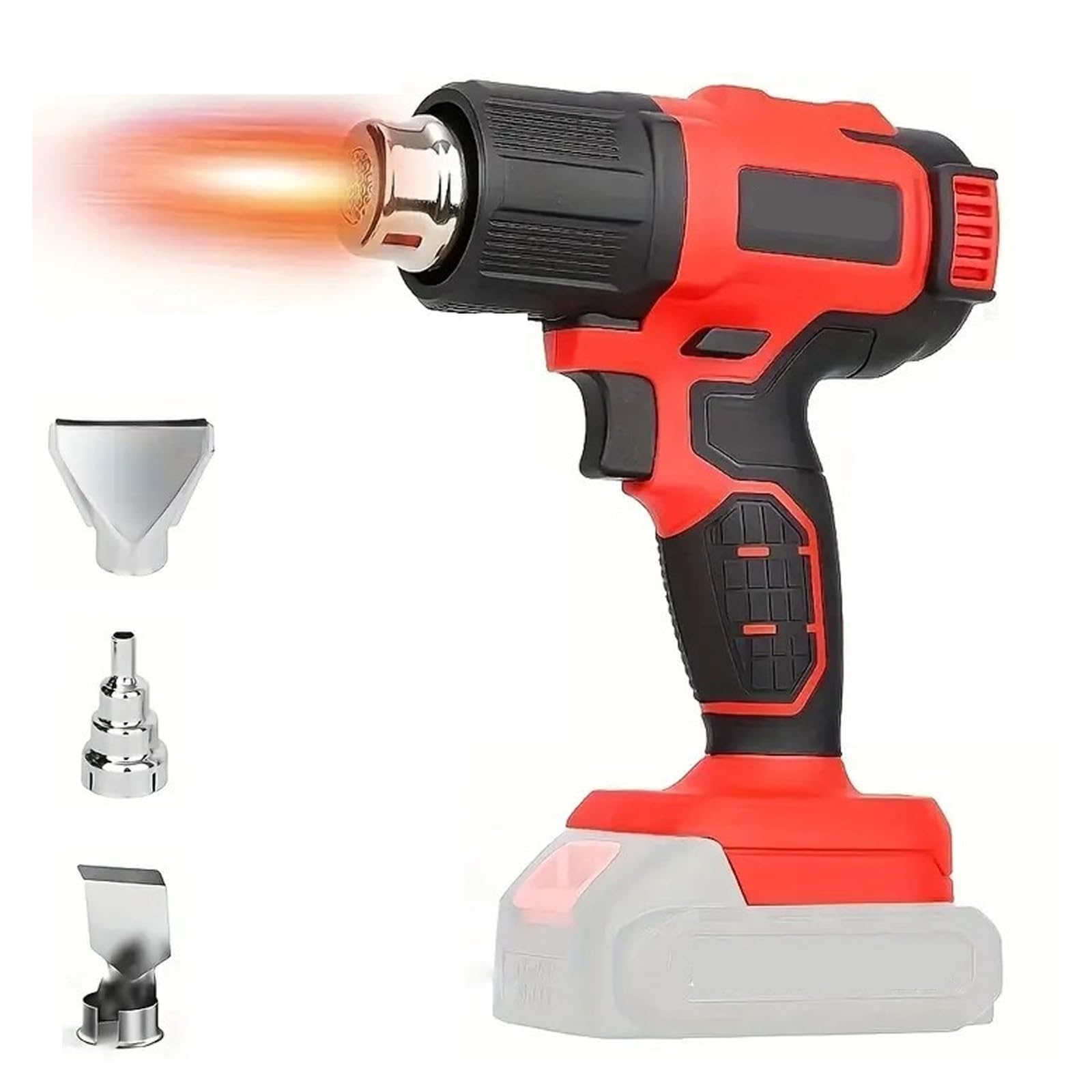 Pistolet air chaud réglable 50 °C à 550 °C sans fil pour soudage et décapage