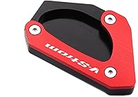 Vista 11 de Almohadilla de extensión de soporte lateral de motocicleta para Suzuki para V-Strom DL650 para Vstrom 650 2004 2022 2021 (color : A rojo)