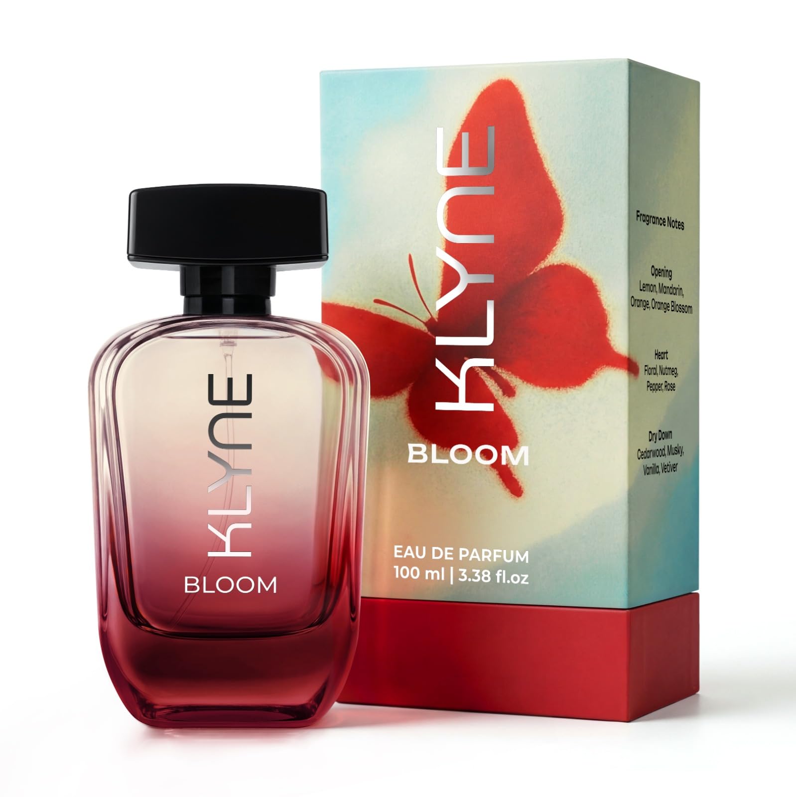 KLYNE Bloom Eau De Parfum 100 ml | Perfume for Men & Women | Long Lasting Premium Fragrances | Gift for Man & Woman | Floral, Citrus, Woody and Musky Notes-image-24