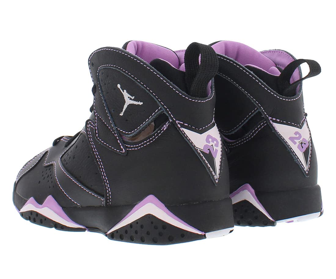 Nike Jordan 7 Retro (PS) Infant/Toddler Shoes Size 3, Color: Black/Barely Grape