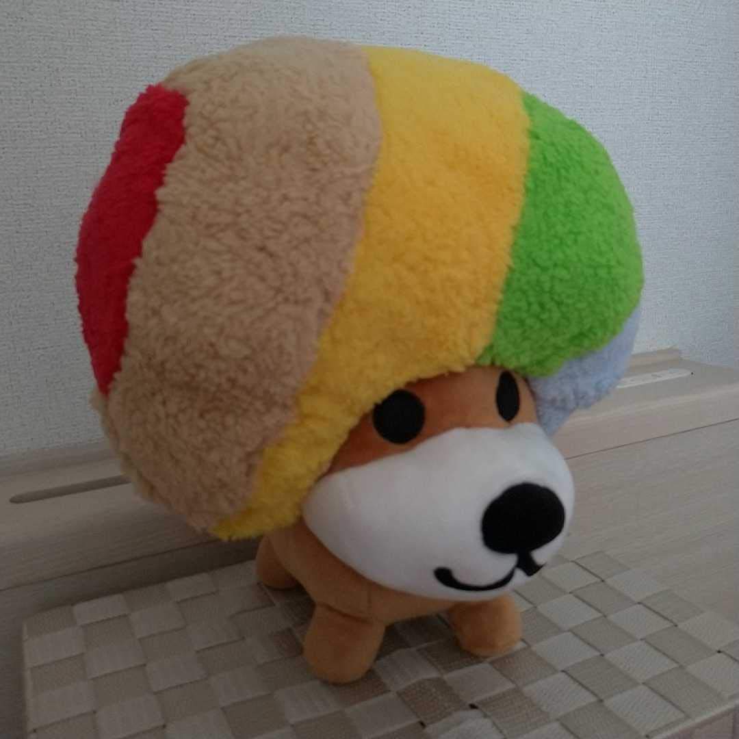 Amazon.co.jp: アフロ犬 ぬいぐるみBIG RETURNレインボー : おもちゃ