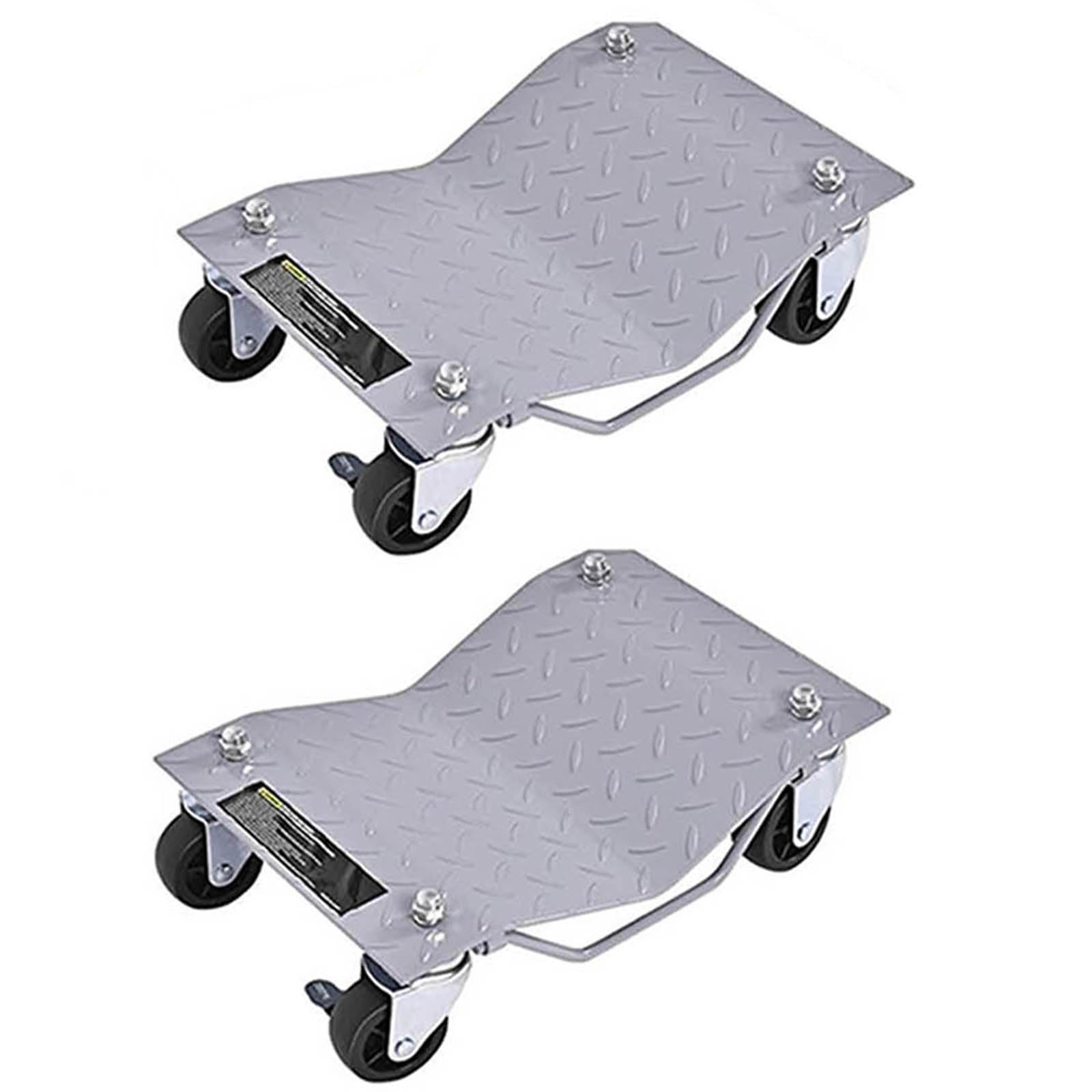 Chariot de roue de voiture Lot de 2 avec roulettes pivotantes pour déplacer un camion