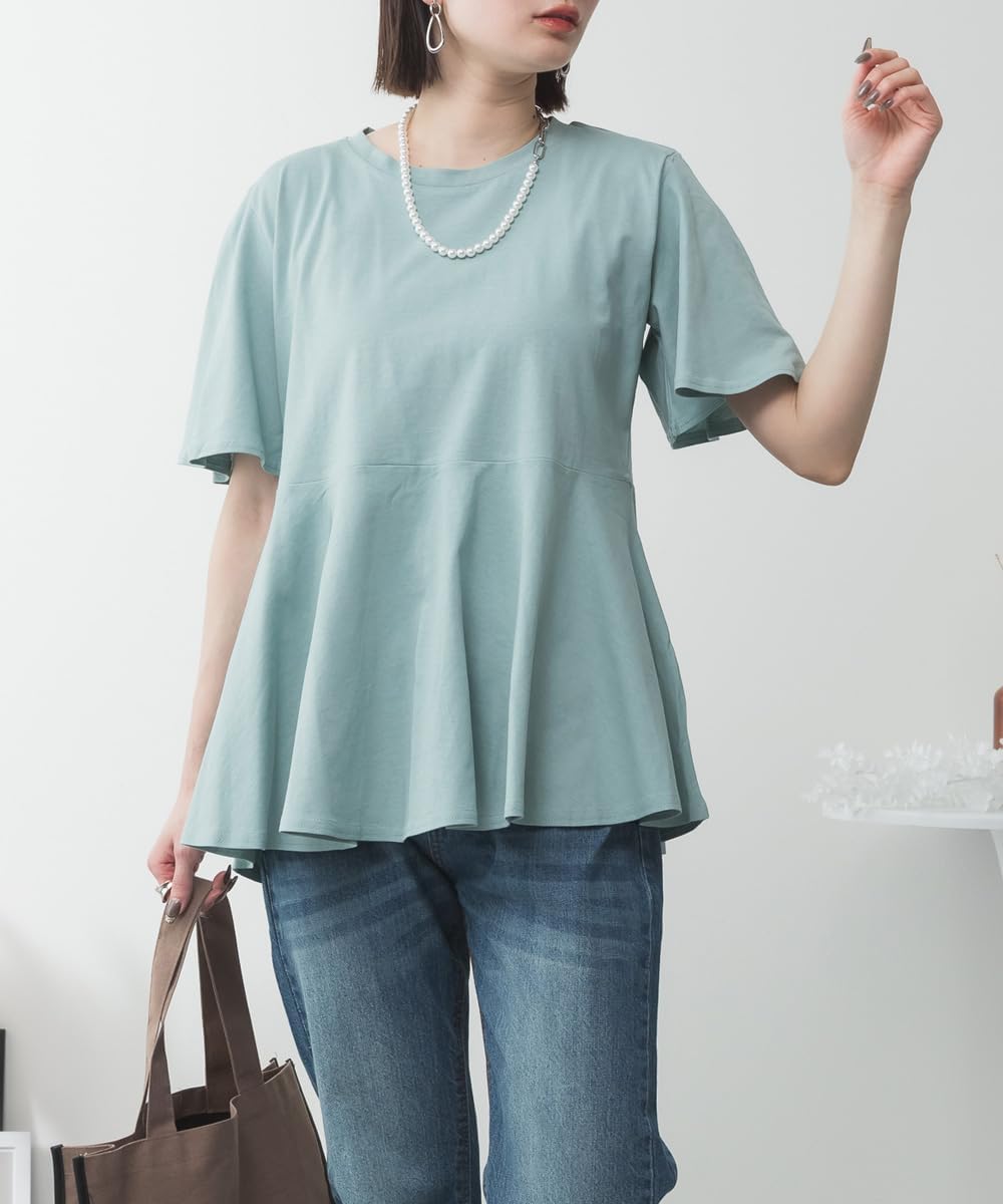 フレアtシャツ ルーズフィット クルーネック 半袖