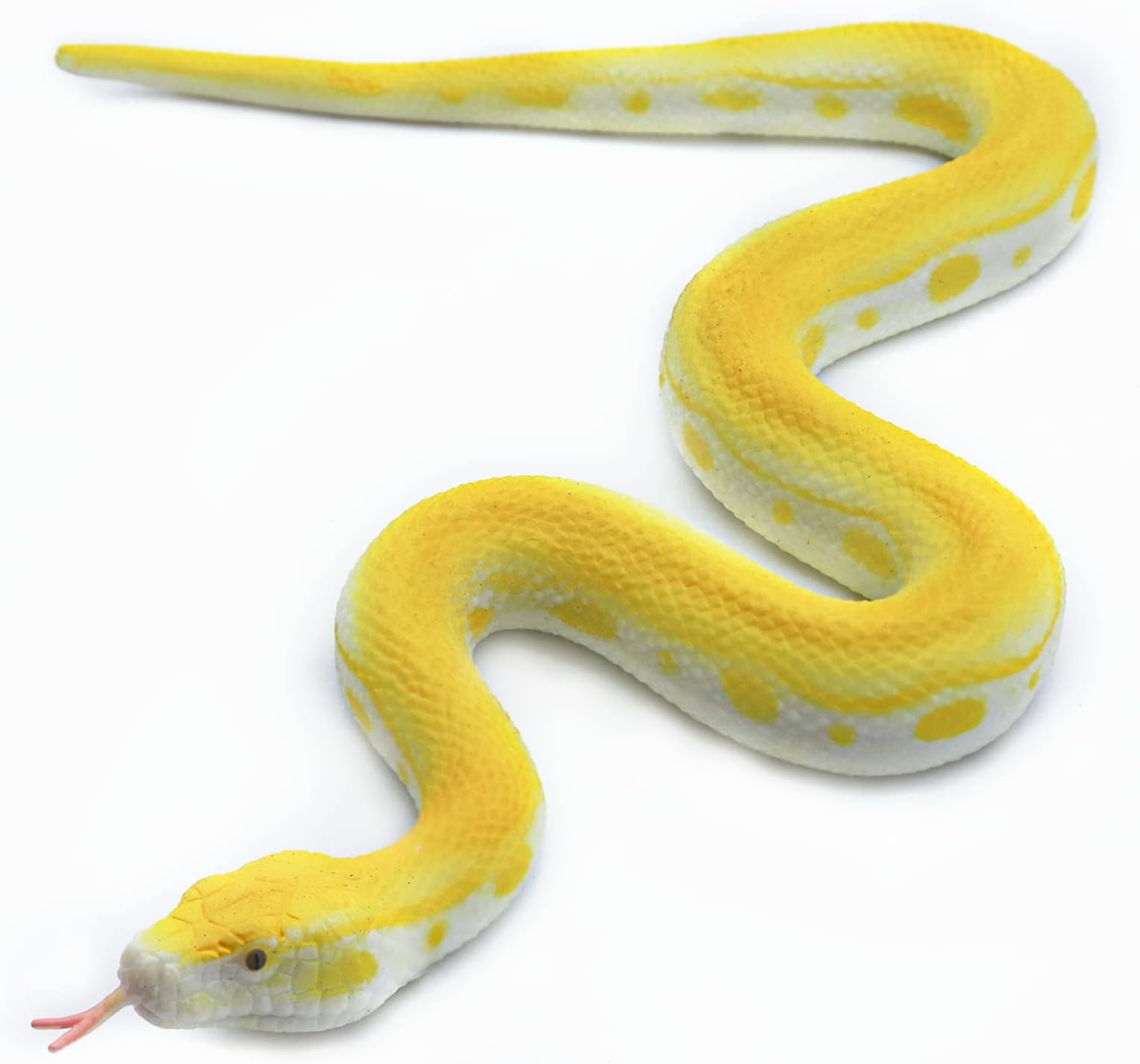 SIENON Realistic Fake Snakes - Soft Rubber Snake Figures, Garden Snake Scare Birds & Squirrels, Python Action Model Snake Toy Figurines, Stress Relief Toys, Halloween Prank Props