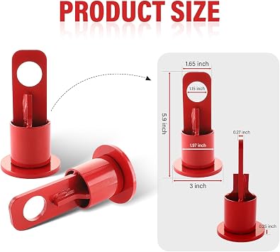 6100 5th Wheel Lifting Bracket Trailer Hitch | Fifth Lifting Hook, Red