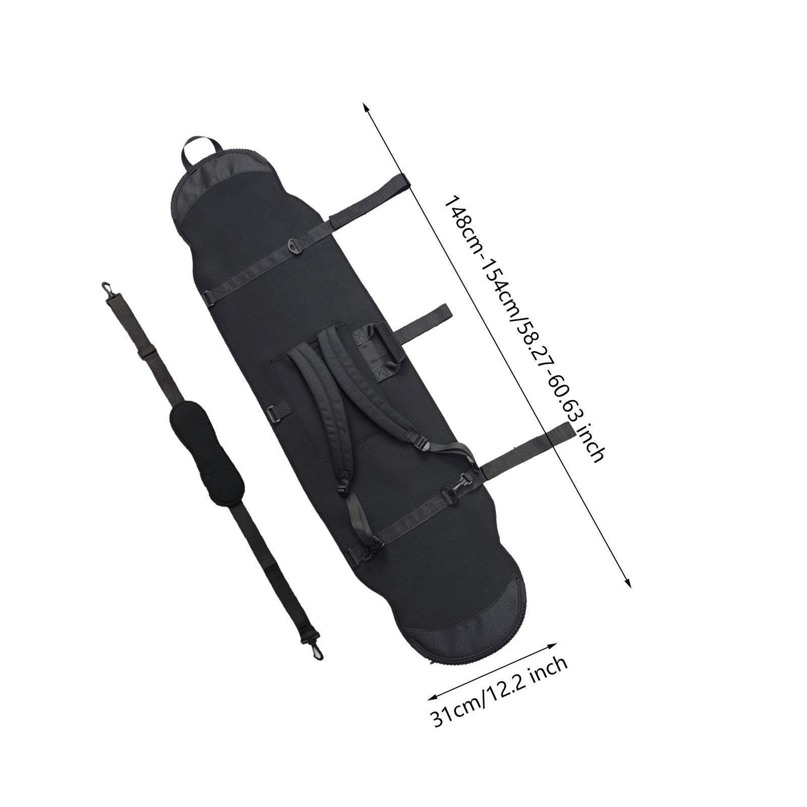 Housse de Snowboard ingénieusement conçue avec Sac à Skis, bandoulière et Pochette de Voyage, pour assurant Une fiable pour Votre Snowboard Lors