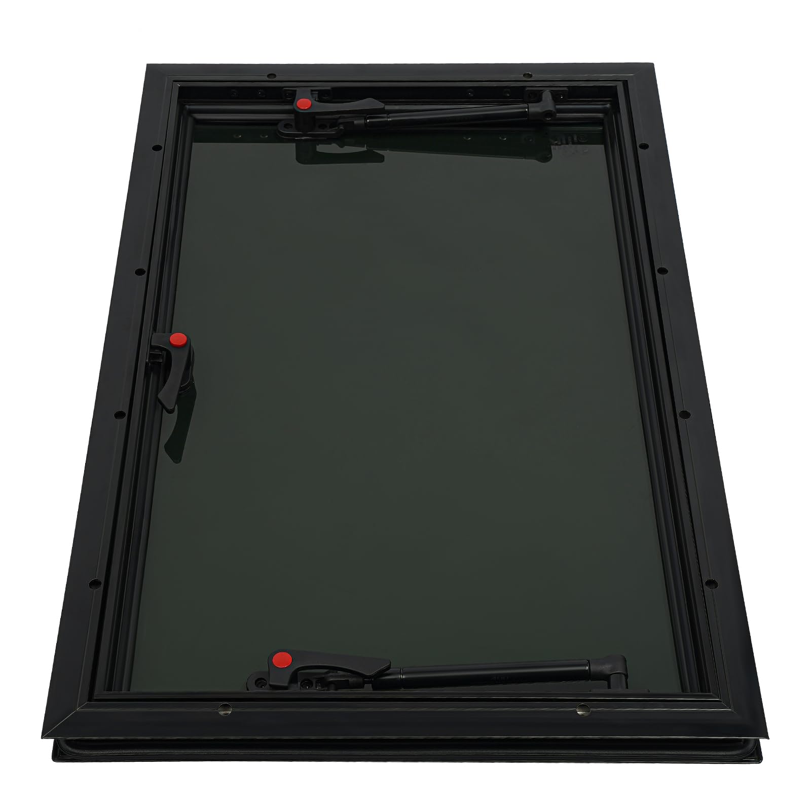 Fenêtre extérieure à pousser rectangulaire pour caravane, camionnette, camping-car, fenêtre latérale à fermeture éclair 0-85°, fenêtre basculante, fenêtre de camping-car avec moustiquaire et occultant