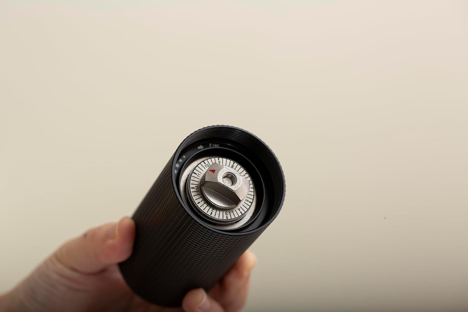 Manual Coffee Grinder – Foldable Stainless Steel Handle with Wooden Knob, 38mm Conical Burr, Adjustable Grind for Espresso to French Press, Portable Hand Grinder for Home & Travel