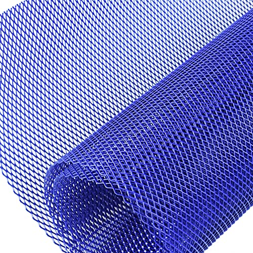 Photo 1 of AggAuto Universal 40"x13" Car Grill Mesh - Aluminum Alloy Automotive Grille Insert Bumper Rhombic Hole 4x8mm