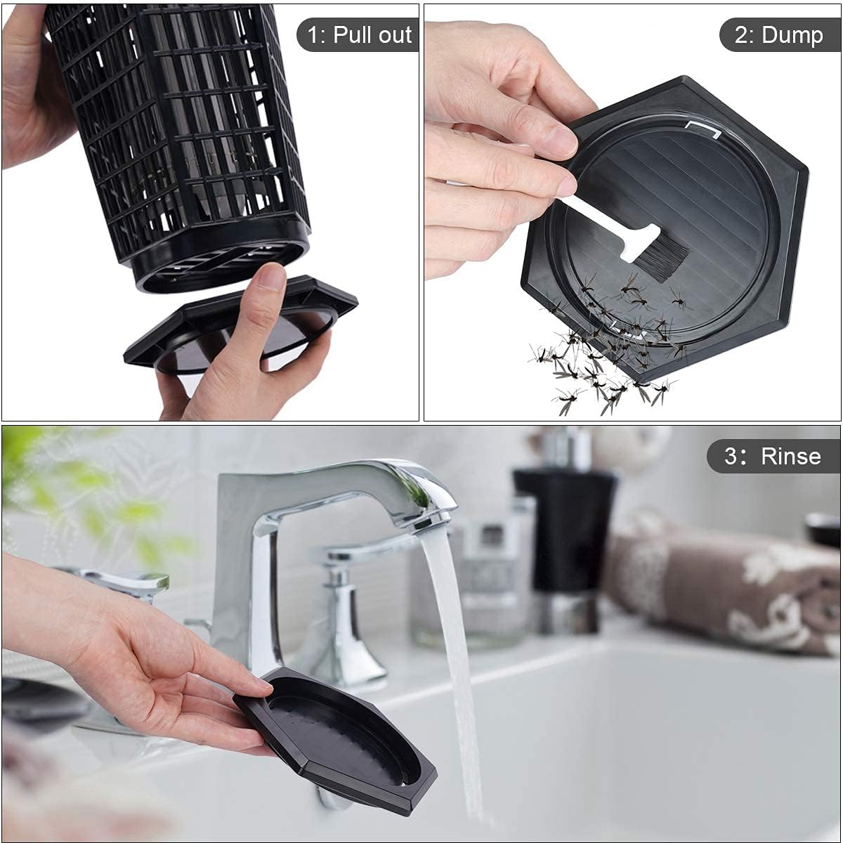 Bug Zapper Outdoor Mosquito Trap Fly Killer, 4200v Electric Insect Lamp Catcher 30W Powerful for Flies Waterproof - Electronic Light Bulb for Garden, Backyard, Patio Large, Home, 1 Acre, Plug in : Patio, Lawn & Garden