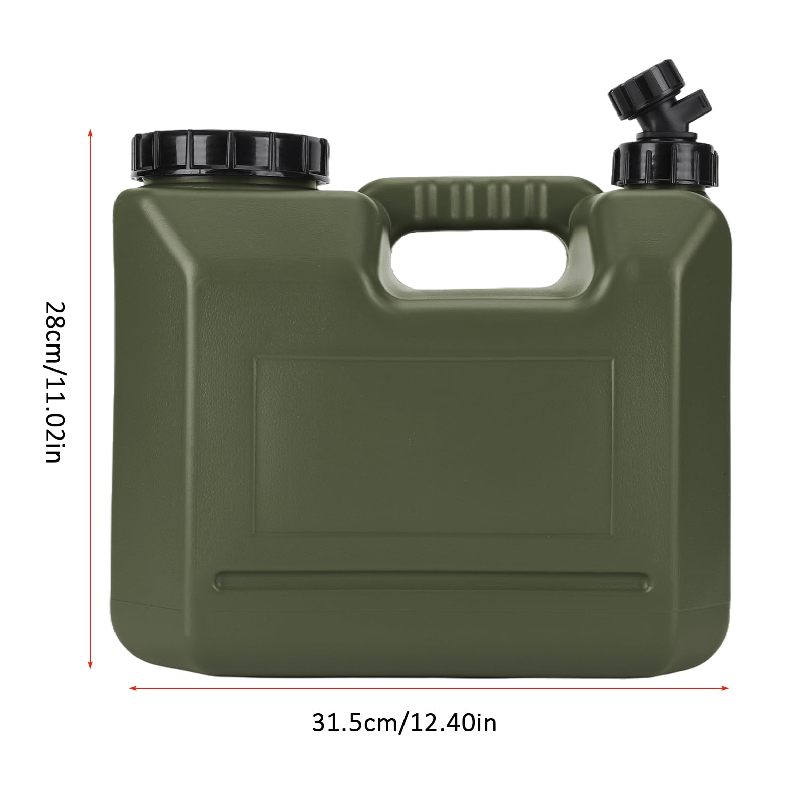 Contenitore D'acqua con Rubinetto, Tanica Portatile per Campeggio e Emergenza con Apertura Larga, Ideale per Auto, Attività All'aperto, Escursioni, Viaggi, Picnic e Emergenze in Caso di Uragani