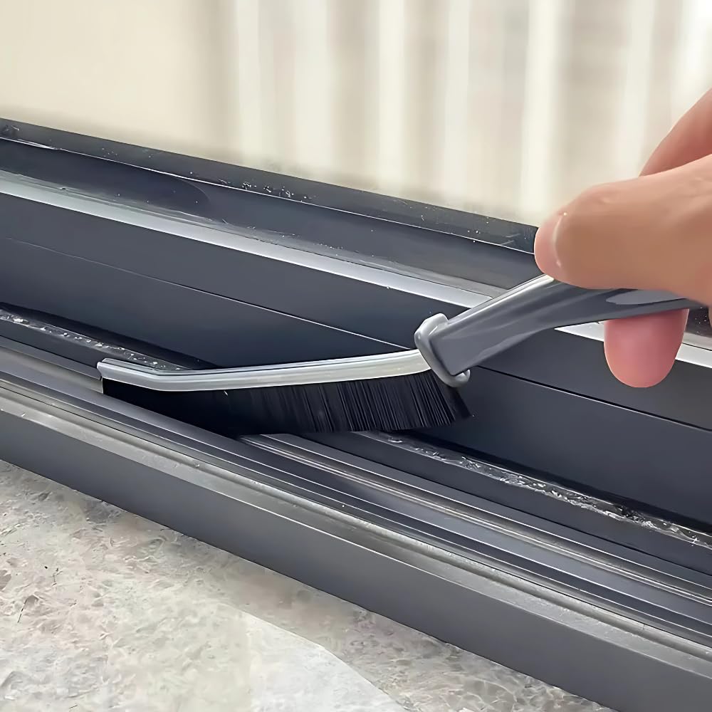 Çok Amaçlı İnce Detay Temizlik Fırçası | Derz Arası, Lavabo, Mutfak ve Banyo Köşe Temizlik Fırçası | Sert Kıllı, Ergonomik Saplı, Kompakt ve Dayanıklı Yapı