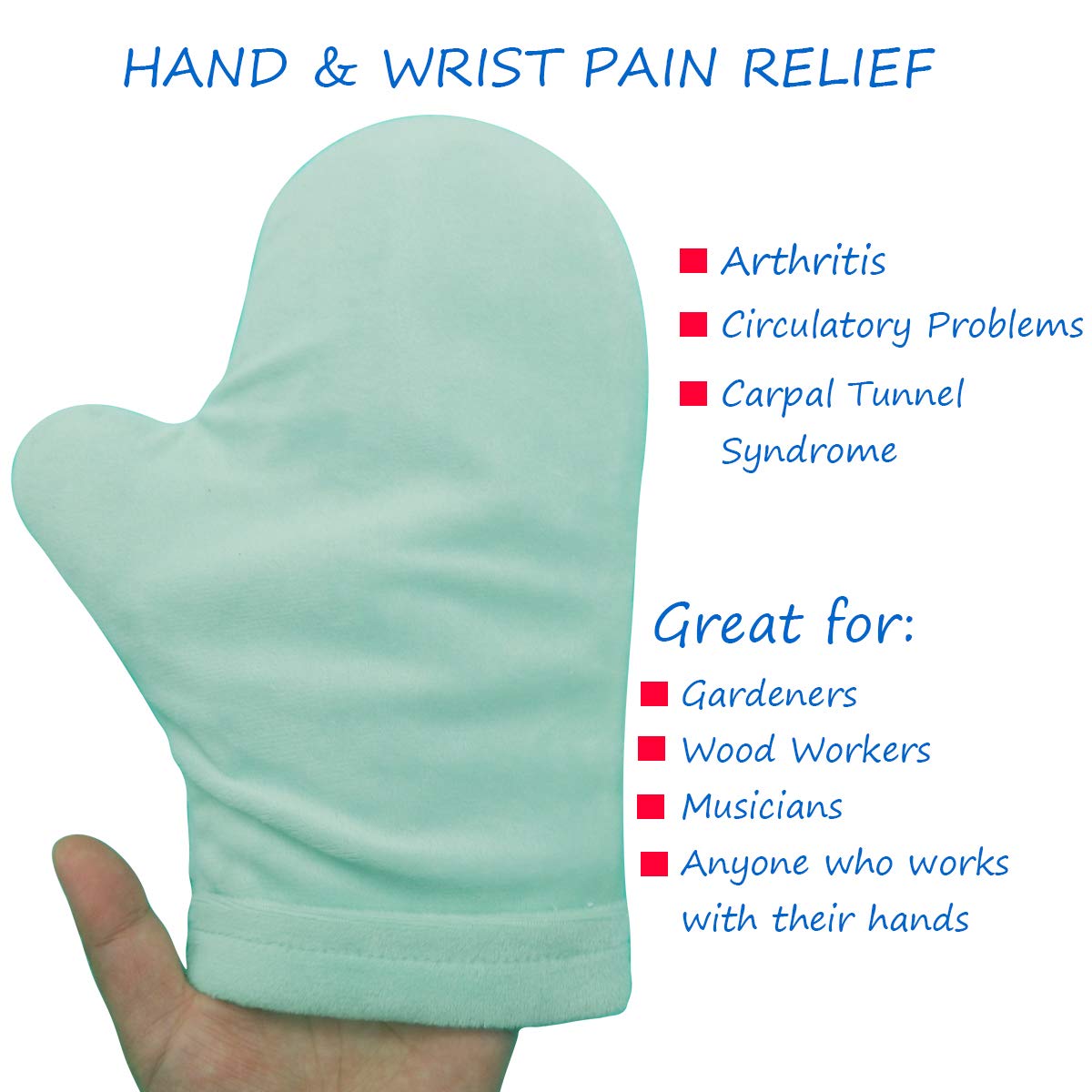 Buy Hot and Cold Hand Therapy Gloves, Hand Ice Pack, Ice and Heat