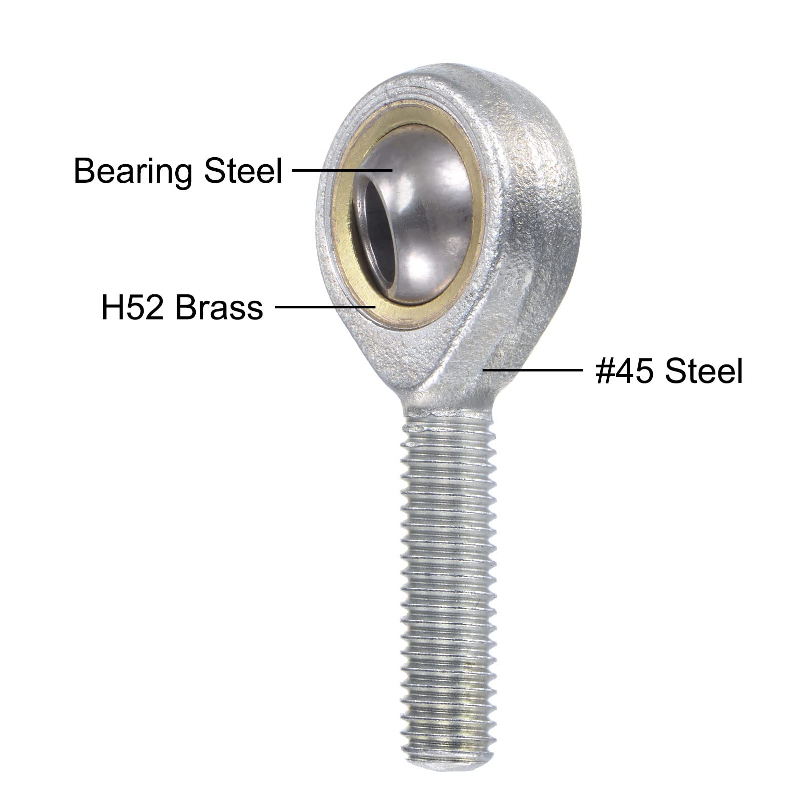 SA8TK Rod End Bearings - 8mm Bore, Self-Lubricated -4