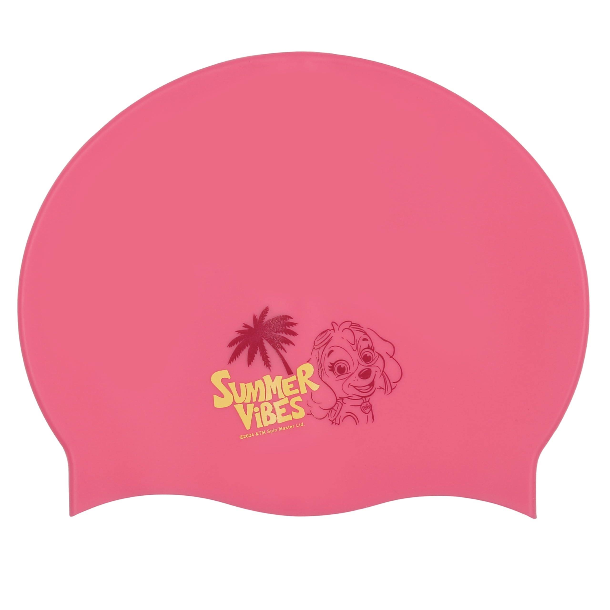 Paw Patrol Skye Swimming cap, silicone for children 3+ | EXTENDABLE Bathing Swim Cap for Girls Boys Kids universal size for the pool (Pink Skye)