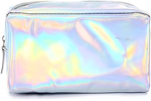 PU Leather Holographic Cosmetic Bag
