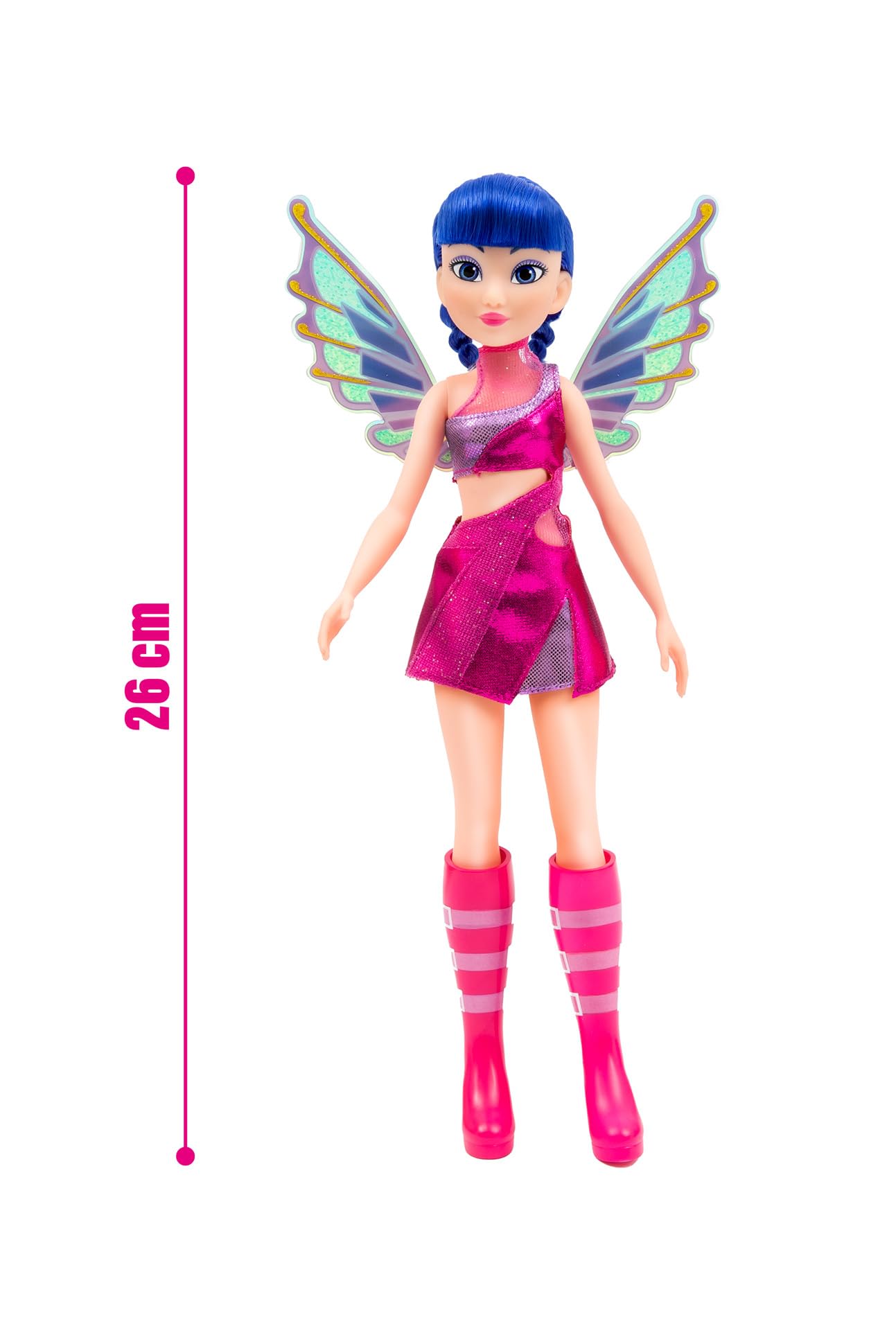Winx Fairy Doll, Musa with Glitter Wings & Articulated Joints, Removable Fairy Accessories, Musical Transformation Look - Image 2