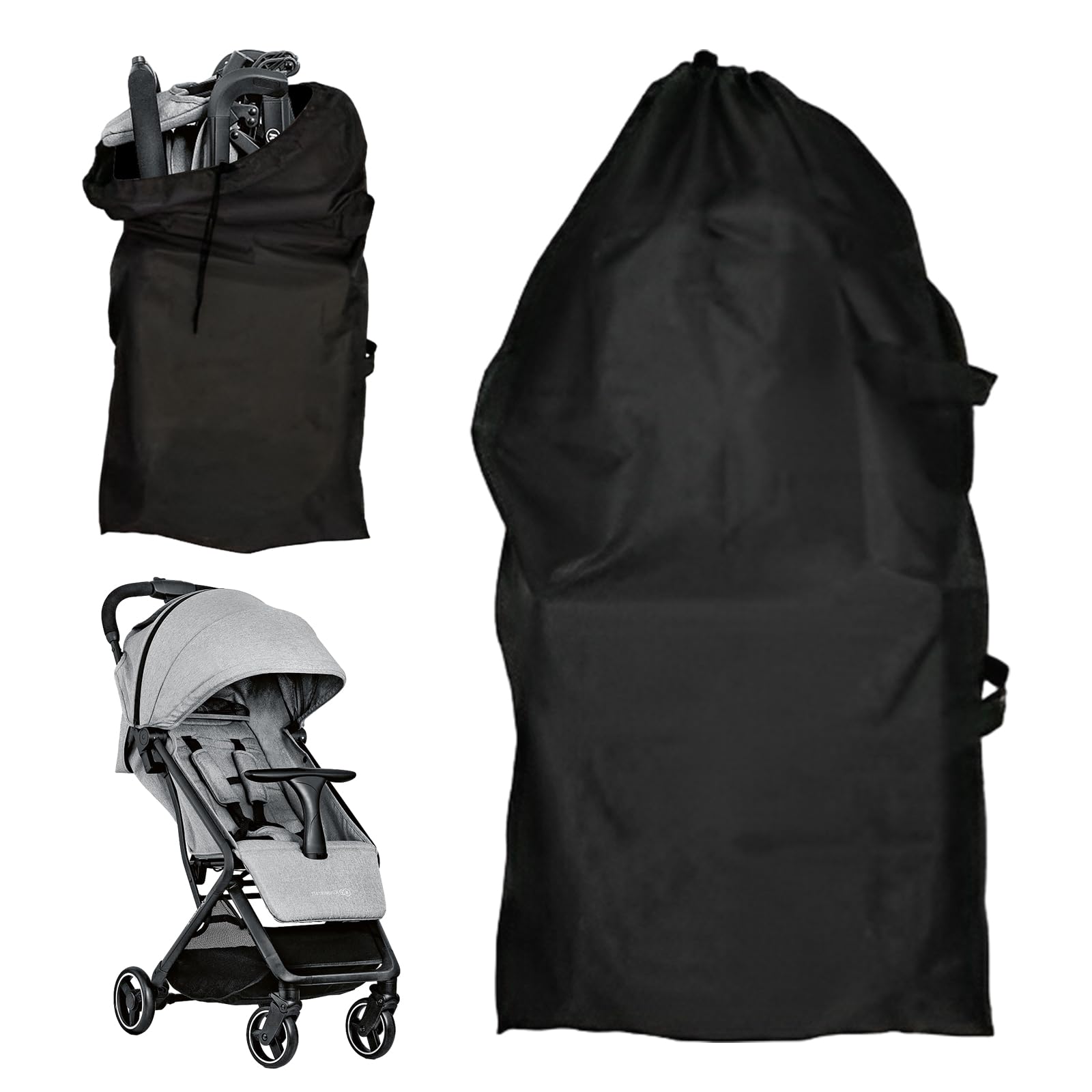 Aohyue Large Stroller Travel Bag, Universal Stroller Bag, Waterproof Gate Check Bag Car Seat Travel Bag for Airplane, Pushchair and Pram Bag for Airplane Travel