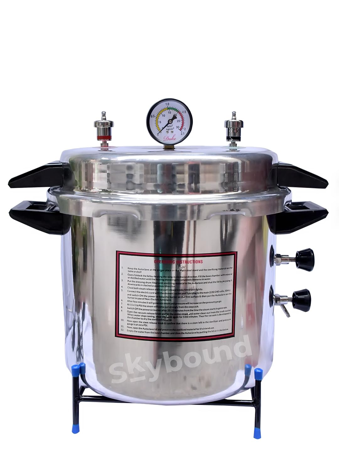 Skybound Autoclave Sterilizer for clinic and hospital Aluminium