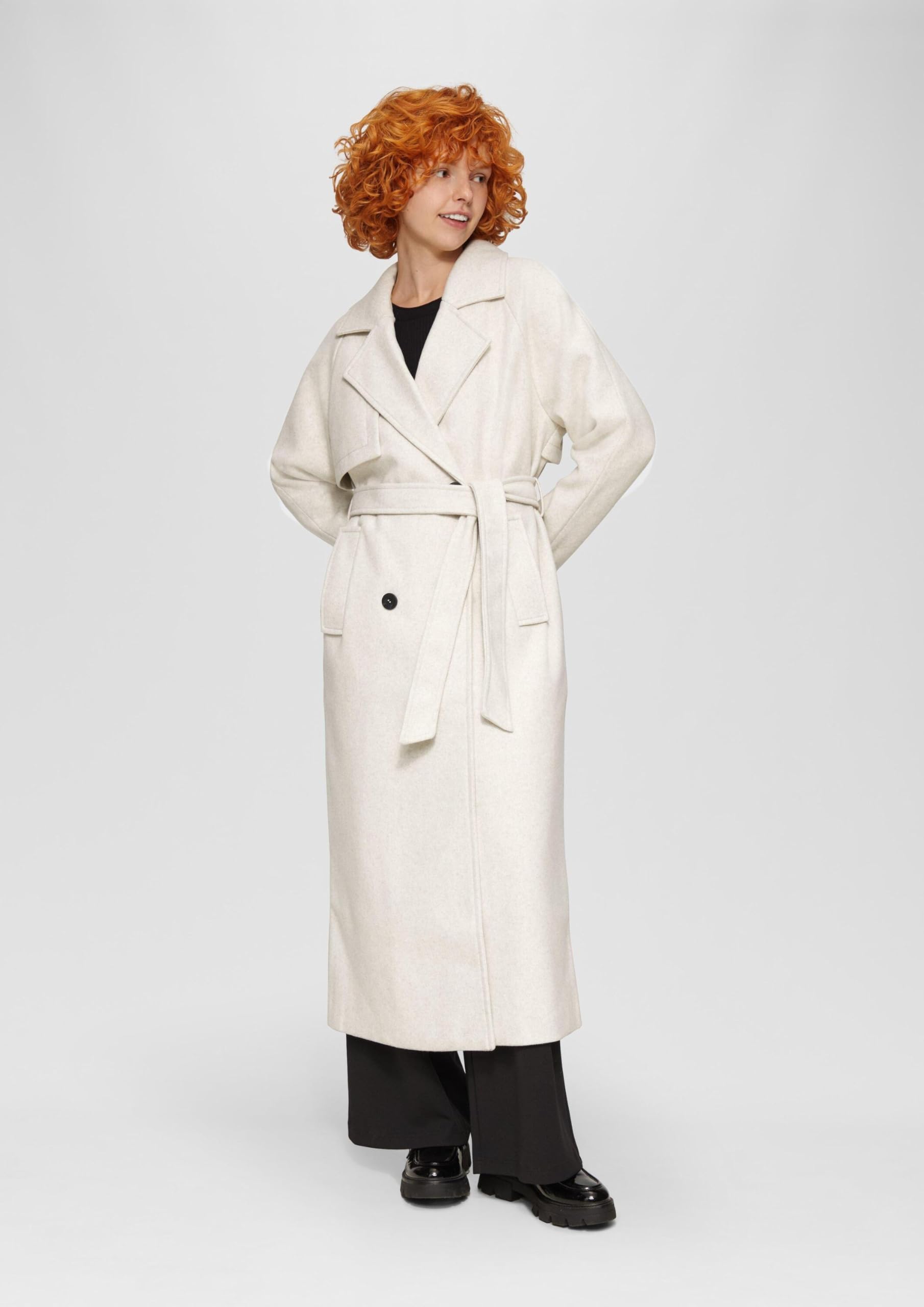 QS Trenchcoat in Wolloptik