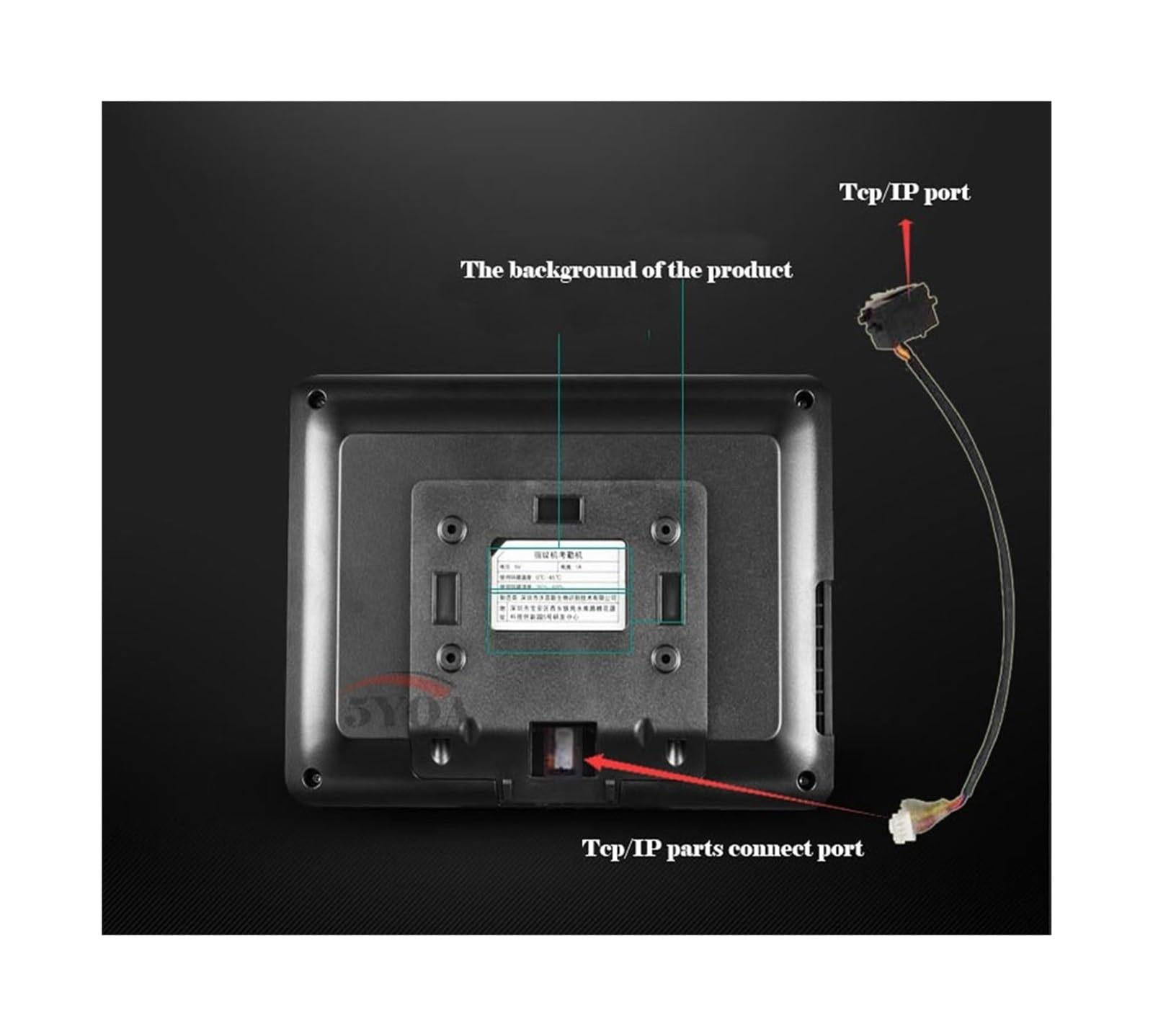 Reloj de control de asistencia, de lector tarjetas identificación electrónicas TCP/IP con grabadora tiempo huellas dactilares biométricas for empleados