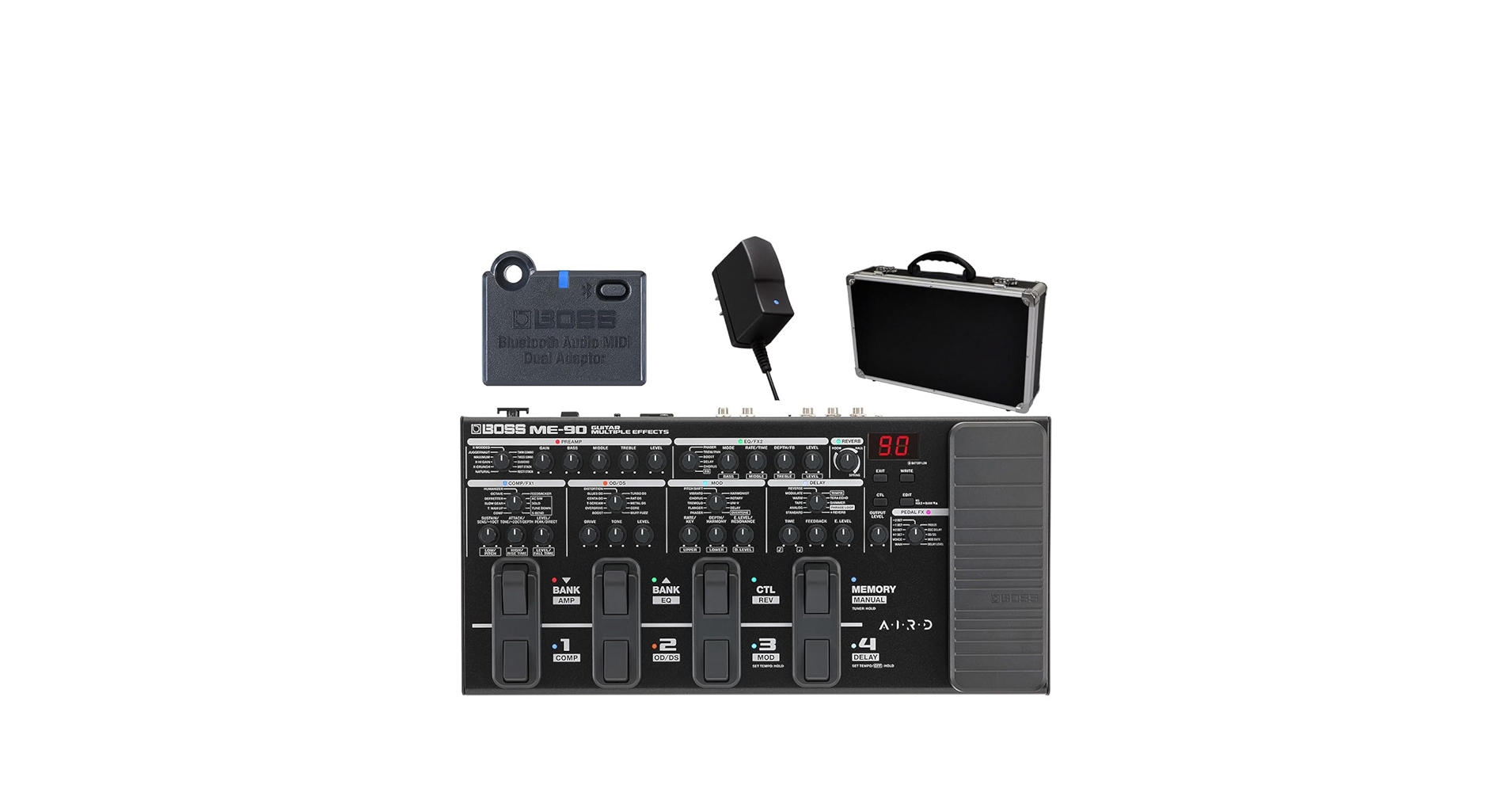 BOSS ギターエフェクターセット BOSS GX-100 + BT-DUAL + キョーリツEC-60SV SET マルチ