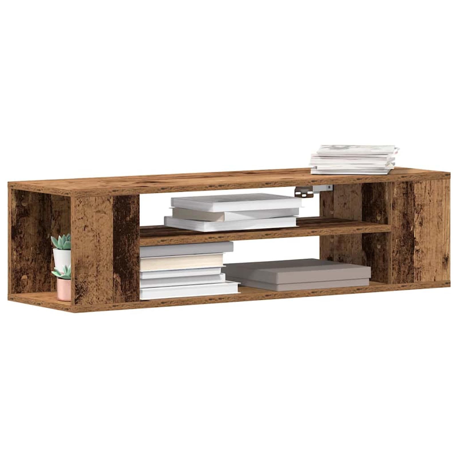 Gecheer TV-Schränk Braun 100 x 30 x 26,5 cm Holzwerkstoff, Fernsehschrank Fernsehtisch TV-Lowboard für Wohnzimmer Home-Cinema Gamerzimmer862598