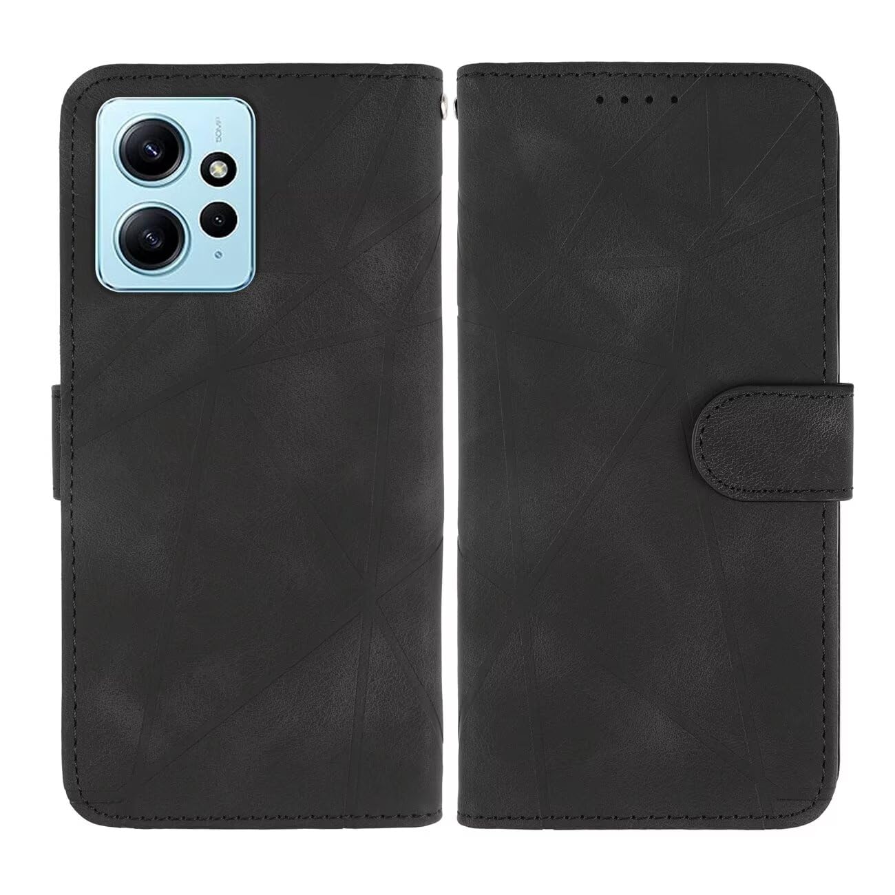 Wanyuexes Case for Redmi 12 Case, Redmi Note 12R/Poco M6 Pro/Redmi 12R Wallet Case with Tempered Glass Screen Protector - Image 4