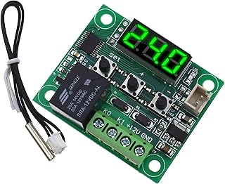 W1209 Green LED Digital Thermostat Temperature Control Thermometer Thermo Controller Switch Module DC 12V Waterproof NTC Sensor