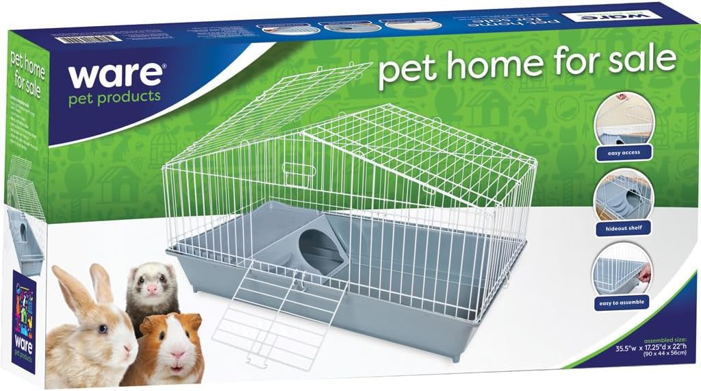 Ware My House Cage for Guinea Pig 17.25" L X 35.5" W X 22" H