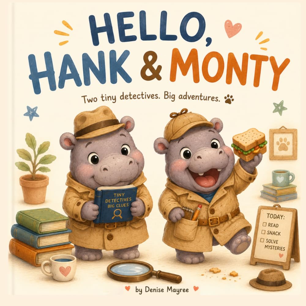 Hello, Hank and Monty: Two Tiny Detectives, Big Adventures.