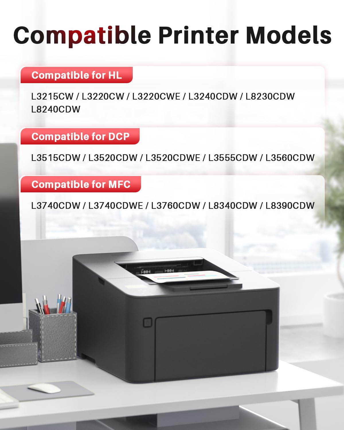 Halloya TN248XL TN-248XL TN-248BK Toner 248 compatibile con Brother TN-248 TN-248XL per Brother MFC-L3760CDW MFC-L3740CDW DCP-L3560CDW HL-L3240CDW MFC-L8390CDW DCP-L3520CDW (1 nero)