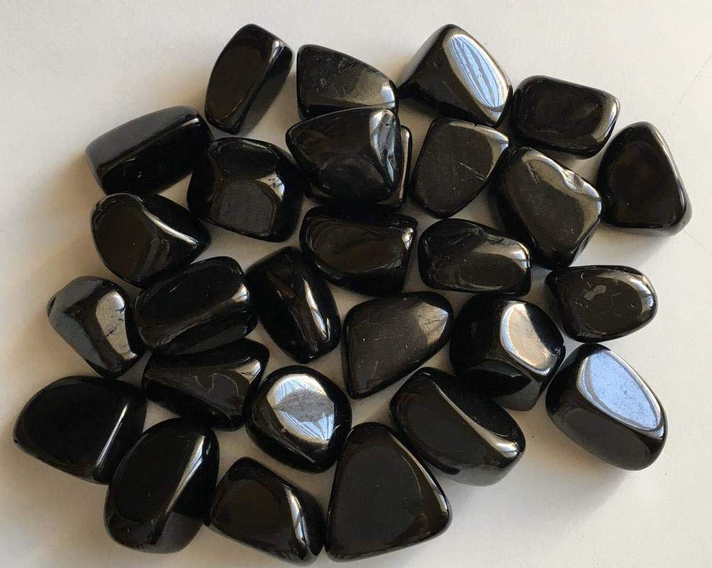 Bum Bum Bhole Polished Black Pebbles Premium Stone Home Decorative Marbles - 1 Kg