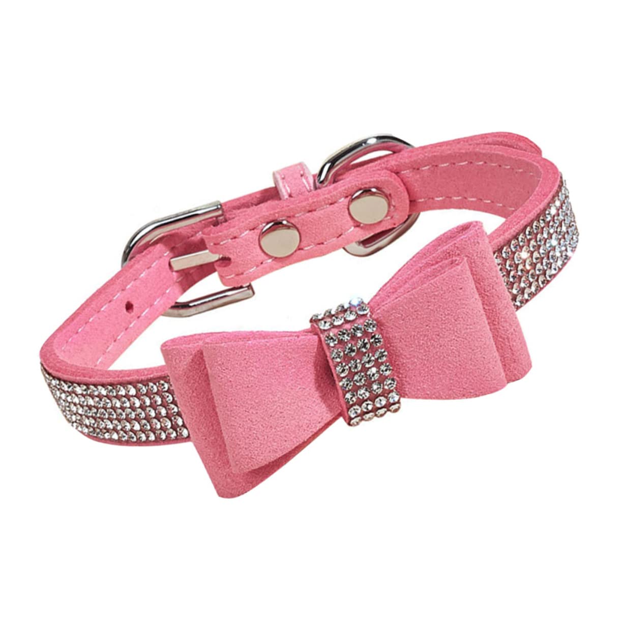 DRESSOOS Collier Réglable pour Chien avec Pierres Brillantes - Collier de Dressage pour Chiot et Animal de Compagnie