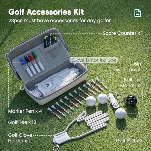 23Pcs Golf Accessories Kit in EVA Case
