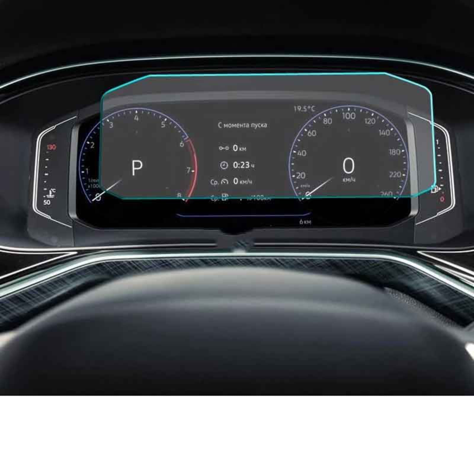 Nawigacja samochodowa Szkło hartowane Ekran LCD Folia ochronna Naklejka Osłona Dla volkswagena, dla Polo t-cross 2018 2019