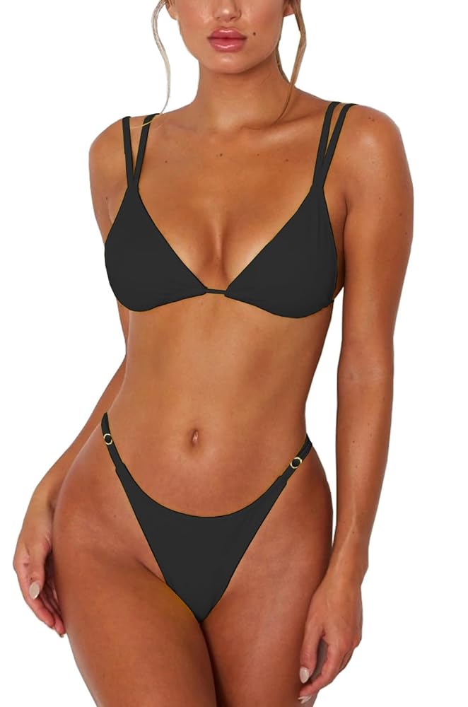 水着・ラッシュガード 2way String swim bikini Amazon.com: ForBeautyShe Womens Thong Bikini Sets 2 Piece