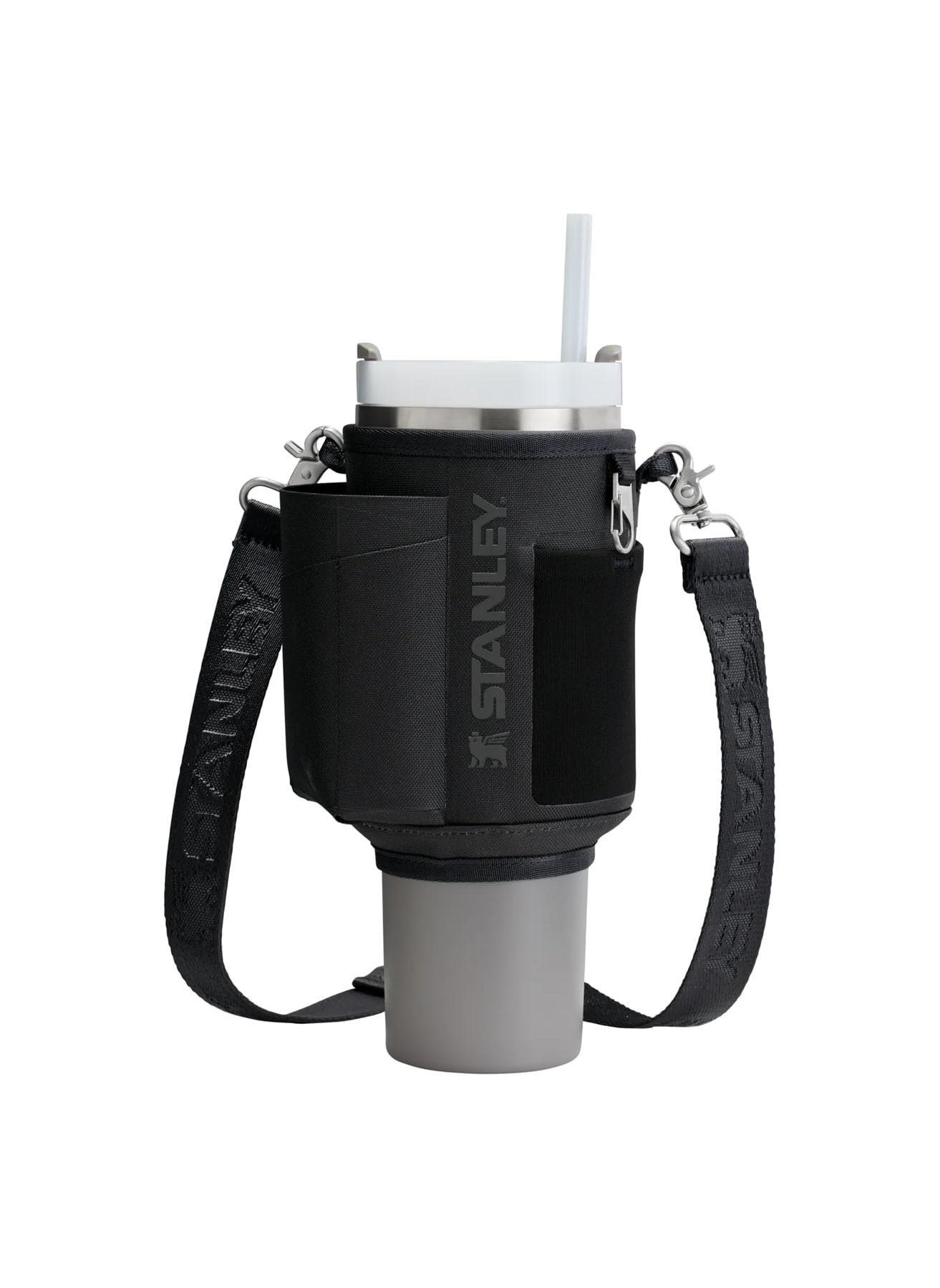 Stanley 1913 All-Day Quencher Carry-All 1.18L - Black | 2-Druckknopfverschluss - Handyfach - Kartenfach - Schlüsselclip - 100 % recyceltes Polyester