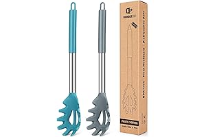 Silicone Pasta Fork: Kitchen Heat-Resistant Noodle Cooking Tool