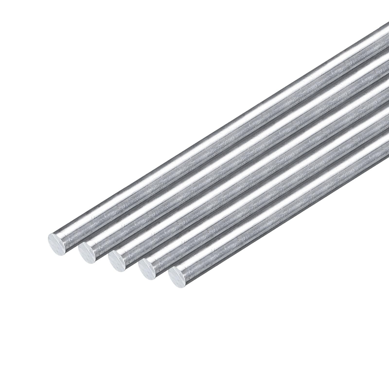 QUARKZMAN 5Pcs Tige Ronde En Aluminium 5/16"(8mm) Diamètre, 12"(305mm) Longueur 6063 Tige Ronde En Aluminium Barre Pleine Pour Tournage Pour Industrie Construction Bricolage Artisanat