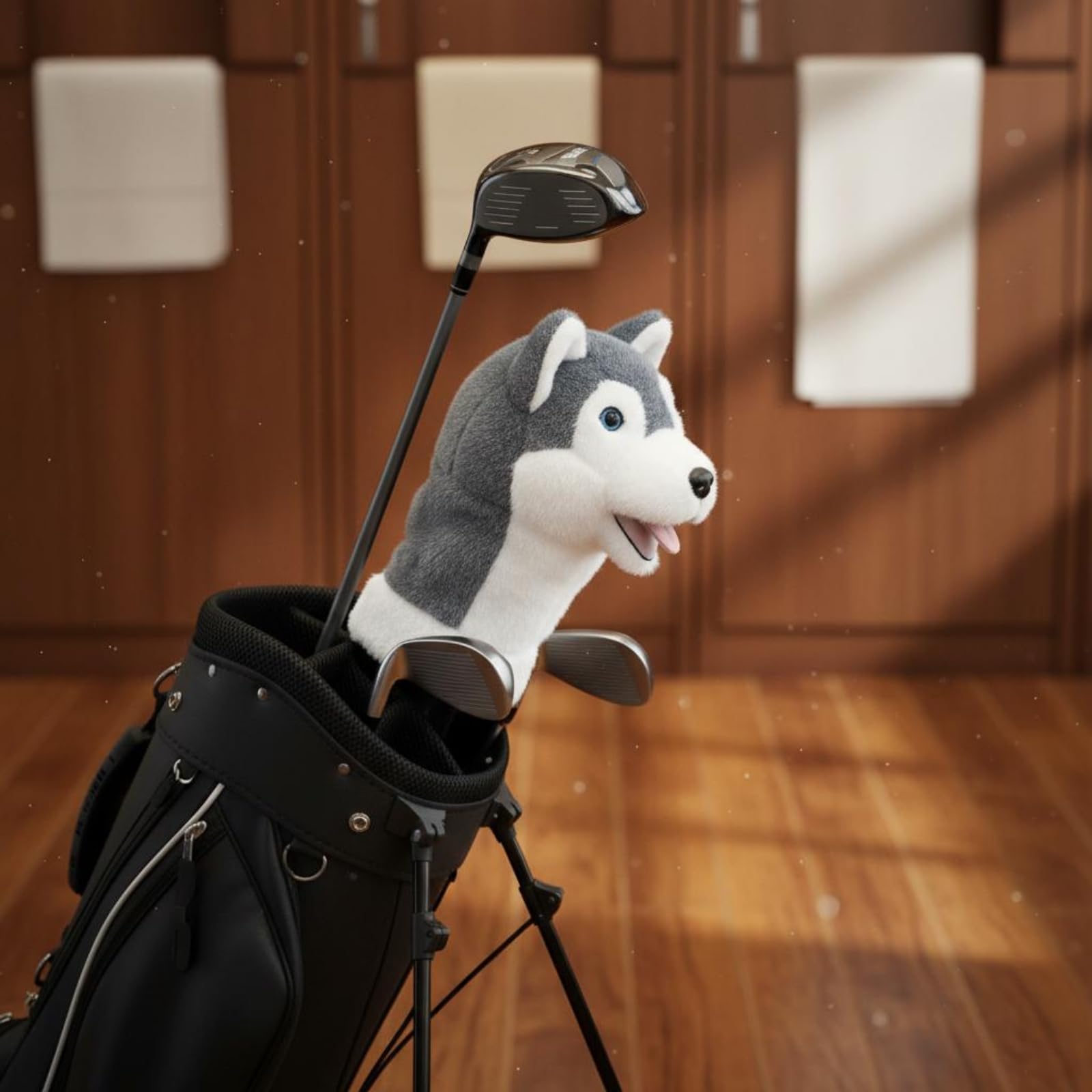 LOVIVER Copritesta Golf Peluche Copri Mazza Driver Custodia Pelosa Protezione Morbida Antigraffio Facile da Mettere E Togliere Tema Fauna Fantasia Adatto a