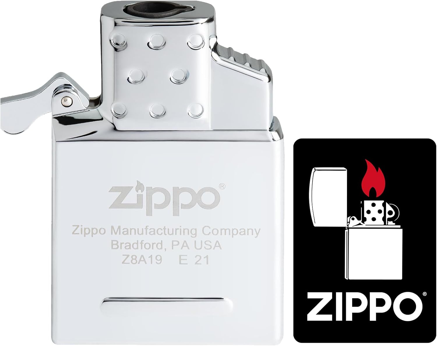 Zippo 65857 Gas Lighter Genuine Inside Unit Single Torch with Special Sticker