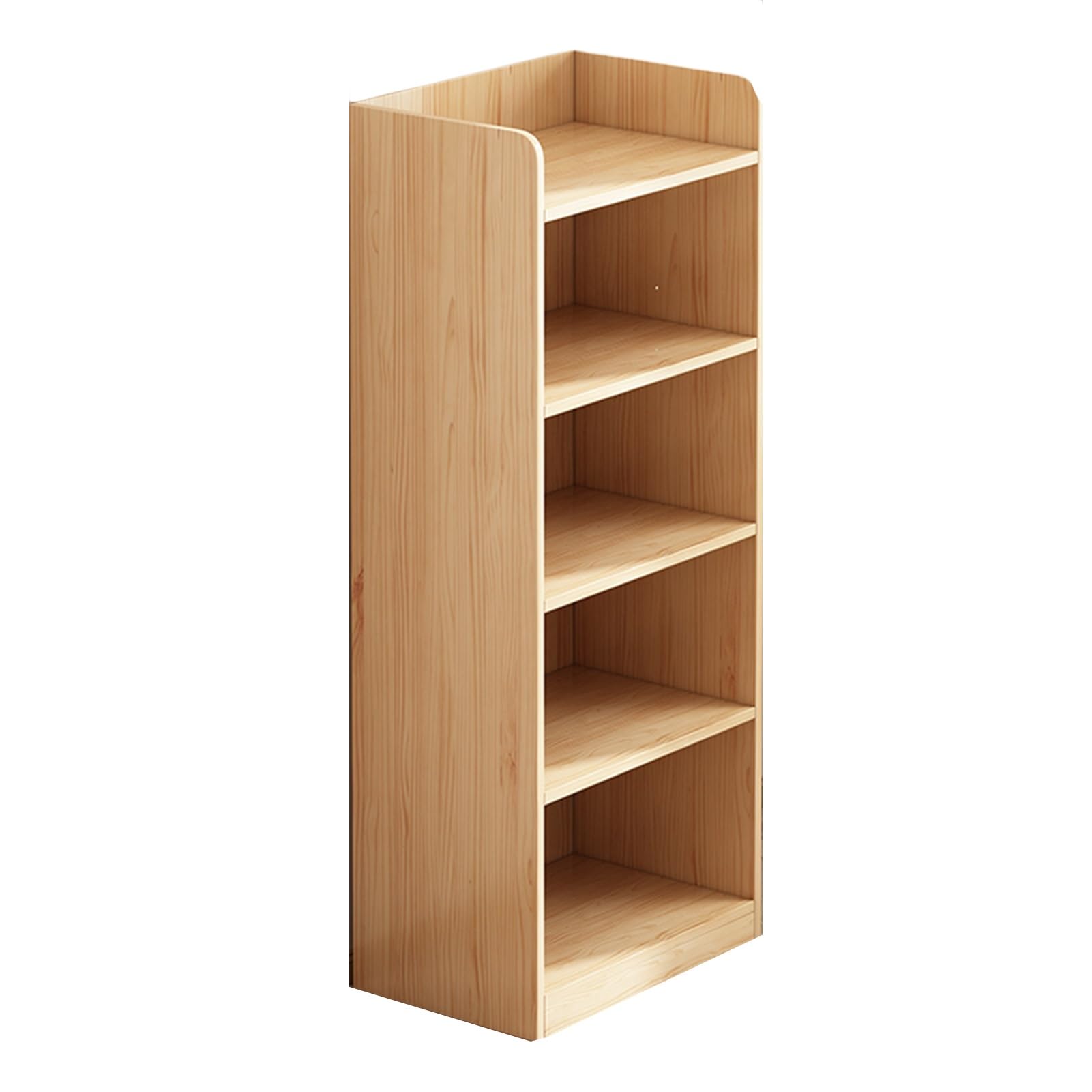 Bookshelves,4 Layers Open Shelf Bookcase,Wood Corner Rack,for